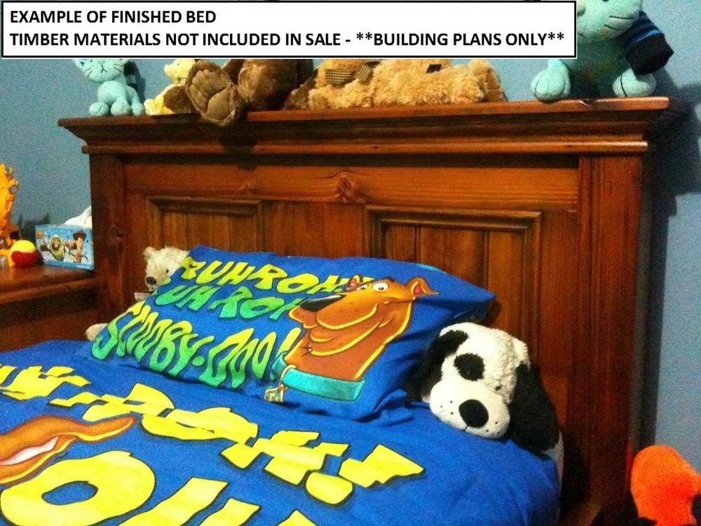 BUILDING PLANS FOR CRAFTON KING SIZE TIMBER BED – MAKE YOUR OWN & SAVE $$$