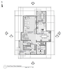 39’x49’ 3 Beds, 3 Baths Luxury Modern House Architectural Build Plans PDF.