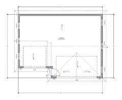 Triple Car / 3 Car Garage Plan / Architectural Blueprints – 33 x 25