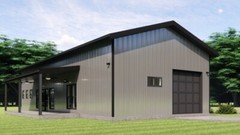 The Nueces Barndominium Plan – 2 Bedrooms / 2 Baths 1,543 SF Design Blueprints