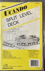 UCANDO B2069 Split Level Deck Plans