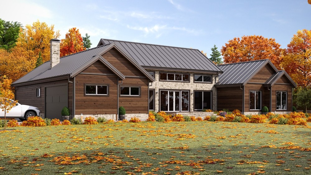 Mill Farm Loft House 4 Bed, 3.5 Bath Architectural Build Plans PDF Download