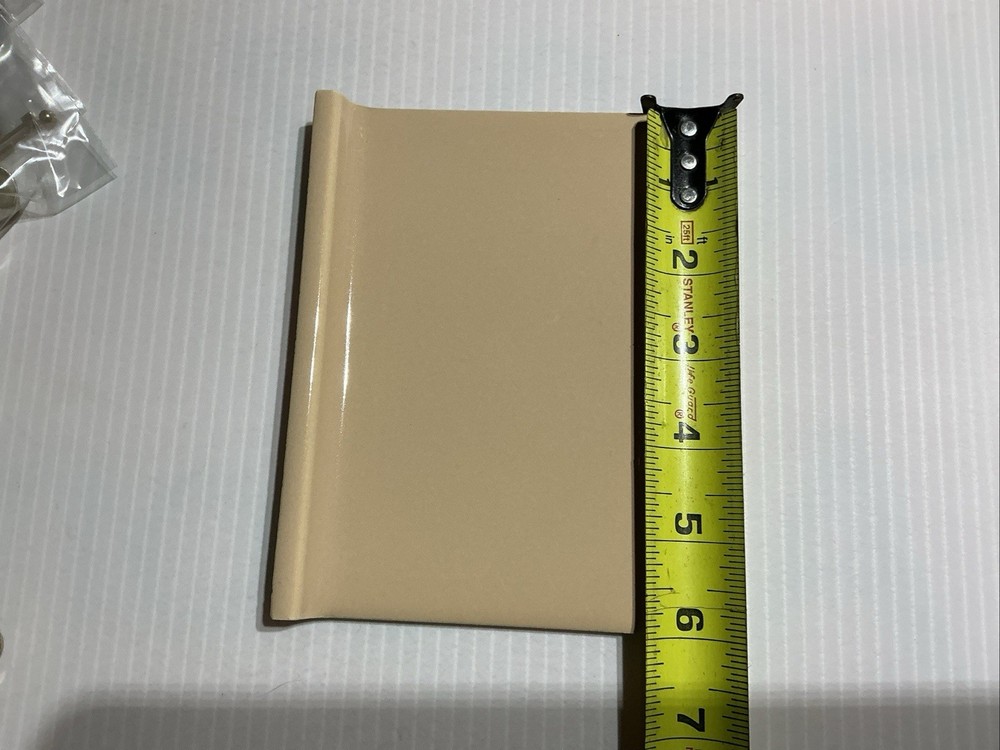 Vintage 1950s Cove Tile Salmon Pink 4×6 New Condition Made In USA