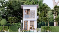10×20 Feet Small House 3×6 Meter 1 Bed 2 Baths Shed Roof PDF Plan (A4 Hard Copy)