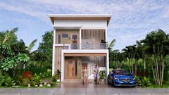 20×30 Duplex House 6×9 Meter 2 Beds 1 Bath Each Floor Shed PDF & A4 Hard Copy