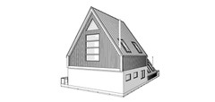 35’x65′ 4 Beds, 4 Bath Double A-Frame Architectural Build Plans PDF Download