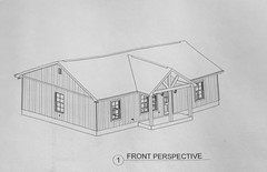 Full Set of single story Barndo 2 bedroom 2 bath house plans 1/8 scale