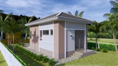 15×25 Feet Small House Plan 4.5×7.5 Meter 1 Bed 1 Bath PDF & (A4 Printed Plans)