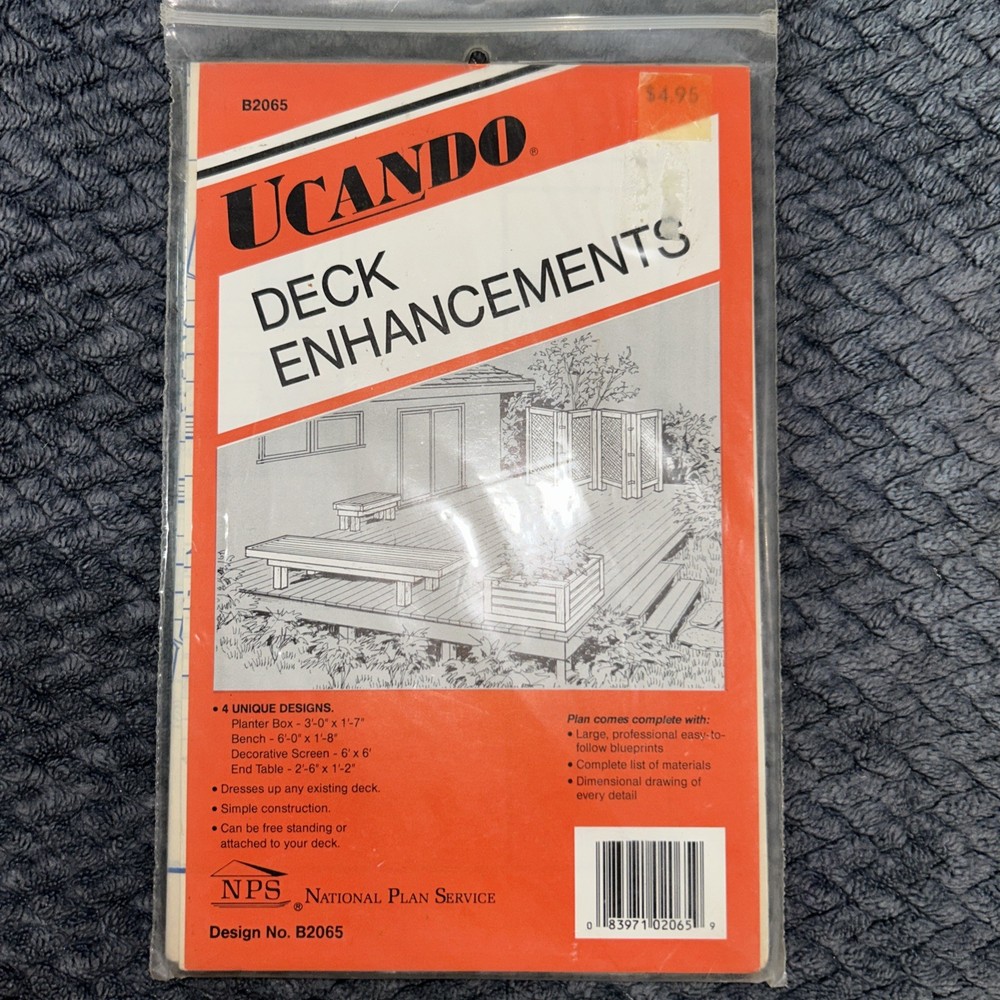 Ucando Deck Enhancements Building Plans For Bench Planter Box Table NPS B2065
