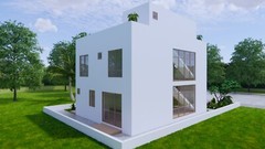 29×36 Feet House Plans 8.5×11 Meter 4 Bed 3 Bath Terrace Roof PDF & A4 Hard Copy