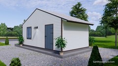 13×23 Feet 4×7 Meter 1 Car Garage Gable Roof Shed Plan PDF Plans (A4 Hard Copy)
