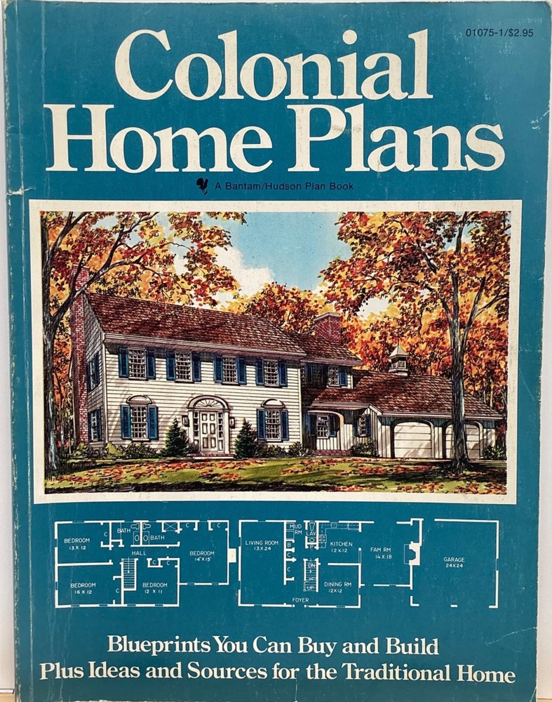 Vintage 1978 Colonial Home Plans Catalog Blueprints Classic Two Story Tradition