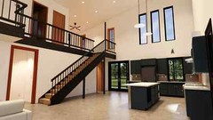 The Villa: Modern Floorplan – 2 Bedrooms / 2.5 Baths 1,955 SF Design Blueprints