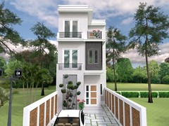 17×26 Small Home Design Plan 5×8 Meter 2 Beds 3 Baths PDF Plans (A4 Hard Copy)