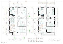 20×30 Duplex House 6×9 Meter 2 Beds 1 Bath Each Floor PDF Pan &(A4 Hard Copy)