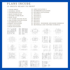 Two-Story 2-Bedroom Home Building Plans | 32’x16′ | 1024sqft | DIY Blueprint