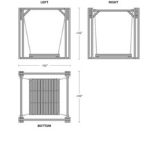 Freestanding Hammock DIY Plans, Outdoor Patio ,Gazebo Project Blueprints