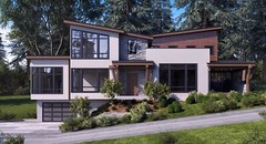 Custom Blueprints – Home Building Plans Blueprints Complete Custom Modern Home 
