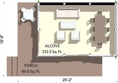 25×18 Backyard Office / Bar / Tiny House Architectural Build Plans PDF Download