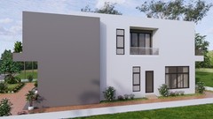 39×49 Feet Modern House Plan 12×15 Meter 5 Beds 6 Baths Flat Roof (A4 Hard Copy)
