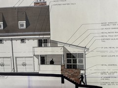 Architectural Renderings 4 Sheets Hand-Colored Elevations 30×42 Design Drawings