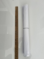 Set of Five (5) Three Page Architectural Drawings of Basement Plans Foundation