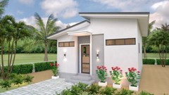 20×26 Feet Tiny House Plans 6×8 Meter 1 Bed 1 Bath Shed Roof PDF (A4 Hard Copy)