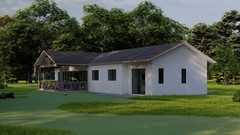 33×69 House plans — 4 Bedroom 3 Bath — 1587 sq ft — PDF Floor Plan