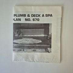 How To Plumb And Deck A Spa Large Foldable Plans Instructions by Don Runyan