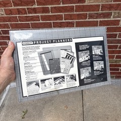 2x Stanley Project Planners DECK KITCHEN Designer Scale Gridboard NEW SEALED LOT