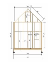 Building Plans for 12′ x 24′ Tiny Home – Main Floor 288sqft, with loft above
