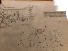 Vintage Architectural Drawings Lot of 5 Hand Drawn Plans