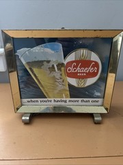 Vintage Original Schaefer Beer Lighted Bar Advertising Sign