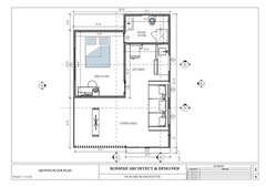 2 Story Modern House Plan with Blueprint PDF, DWG & 3D Design- 900sqft (No 11)