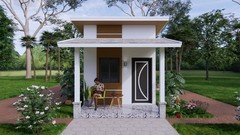 10×20 Ft Small House Plan | 1 Bed 1 Bath | 3x6m PDF + A4 Hard Copy and Cad files