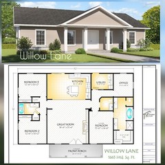 Willow Lane 1664 Heated Square Feet