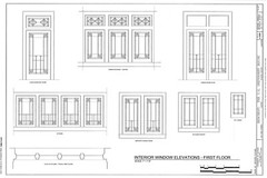 HOUSE PLANS – 2 story Prairie style home, Old English details, printed plans