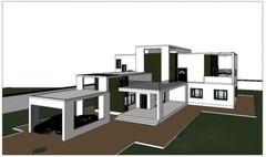 Custom Modern 3D MODEL DRAWING DETAILS OF RESIDENTIAL HOUSE [RVT] file