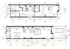15×54 Feet Home Design Plan 4.5×16 Meter 3 Bed 3 Bath Terrace PDF (A4 Hard Copy)