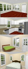 28×32 House — 2 Bedroom 1 Bath — 895 sq ft — PDF Floor Plan — Model 1F