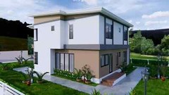 House Plans 9×11 Meter 30×36 Feet 4 Beds 3 Baths Shed Roof (A4 Hard Copy)