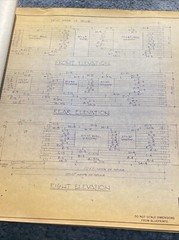 Vintage 1977 Vermont Log Buildings Windham Full Set Blueprints *RARE*