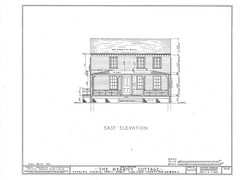 Plans for a Saltbox style Colonial home, Kearney Cottage, 1784, 2-3 bedrooms