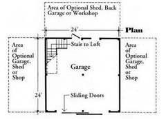 Two-Bay Car Barn Plans with Lofts – 3 Different Sets of Pole-Barn Plans (G2)