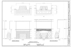 HOUSE PLANS – Tudor Revival mansion, detailed blueprints, PRINTED floor plans