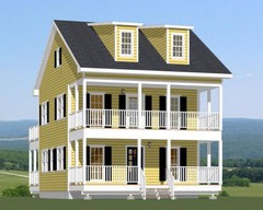24×24 House — 3 Bedroom 3 Bath — 1,660 sq ft — PDF Floor Plan