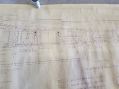 Vintage 1973 Architectural Private Residence Blueprints Bound Set 5 Sheets