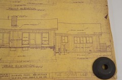 Original 1965 Home House Plans Samuel Paul Architect The Susan Lee 18×24″ Vellum