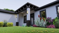 BLUEPRINTS CONTEMPORARY HOUSE PLAN ARCHUP #111P