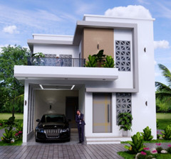 23×30 Feet House Plan 7×9 Meter 3 Beds 3 Baths Terrace PDF Plan (A4 Hard Copy)